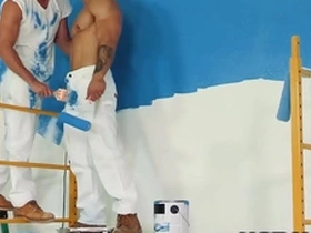 Hothouse - hunky painters take a bareback fuck break