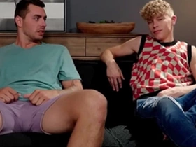 Horny guy has sex with step-brother because girl stood him up