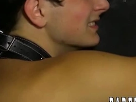 Submissive jasper robinson tied up for raw penetration