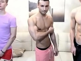 Three beautiful and sexy boys