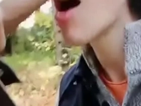Public blowjob