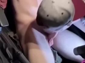 Public car blowjob swallow