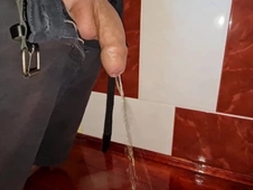 Small uncut cock pissing