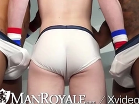 Manroyale interracial bbc threesome fuck with hunk josh cannon
