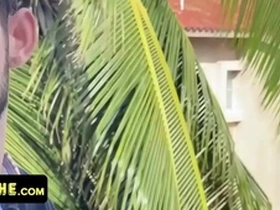 Slender cute boy sees this hot latin macho naked and gets invited to take his cock deep in his butt