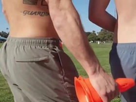(brysen) rips (rowan) tight asshole while standing or sitting until he splatters his cum on the drawer - sean cody