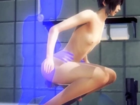 Yaoi femboy - jim is fucked in a public toilet part 2 - sissy crossdress japanese asian manga anime film  game porn gay