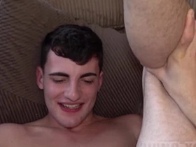 Adorable coming-of-age 20yr student gagging 4 cock