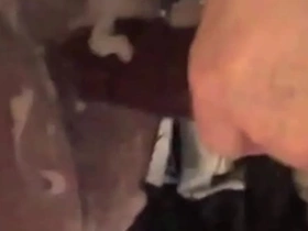 Fucked with cream in the sling