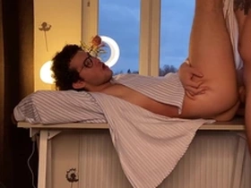 Jen's work ended with a deep fuck in the ass and an excellent sucking