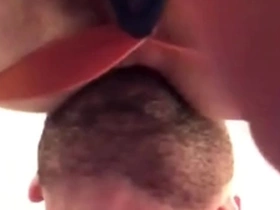 Spit flying everywhere while being rimmed