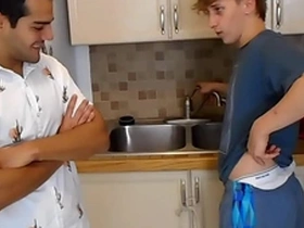 Elis and sebastian stretch out their briefs