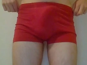 Twink puts undies down and accidentially cums a big load too fast