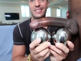 Gaywire - izzy shares his big black dick with parker's white ass