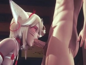 Yaoi femboy - kitsune femboy lick and blowjob - japanese asian anime manga game porn gay animation