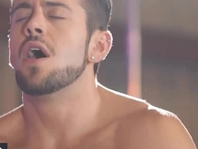 (dante colle) does a sexy pose on his motorbike then goes to the garage hooks up with (theo brady) - men