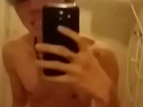 Asian guy masturbate