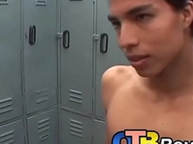 Attractive amateur twinks smash butts with raw dick