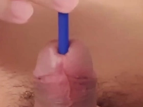 009 cock sounding and jerk off