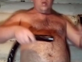A shaven-headed russian gay fucks his throat hard and anal with a long black dick! causes vomiting by drinking milk!
