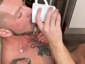 Real cum eating video compilation
