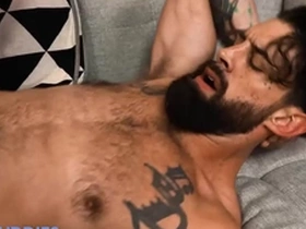 Tatted hunk topped by massive cocked stranger - alpha wolfe, blake wilder - nextdoorbuddies