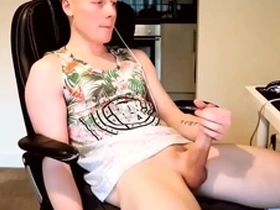 Solo male eye rolling full body orgasm