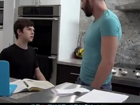 Buff stepbro rims and fucks cute boy