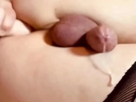 Having a nice cum filled sissygasm!!