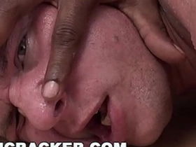 Fuck you cracker - desperate straight guy cums with a big black dick in his ass