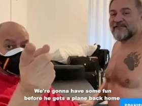 Horny daddies barebacking