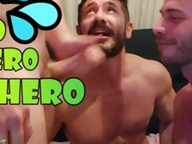 Threesome strong bearded amateurs spanish ass fucking - orgy group raw sex bareback & cumshot - sex marathon 2 hunk & twink with big dick - blowjob & anal orgy betwenn three hairy muscle - eating cum swallowing - couples fucking vers - with al