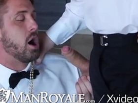 Manroyale hot hunks suck on numerous big wangs