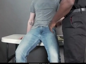 Hung mall cop penetrates a white boy