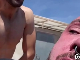 Bande annonce - roc barcelona, réparateur d'antennes, baisé au jus par hurricane domi - gaysight.com