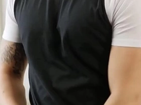 Bastian karim play with his sexy uncut dick