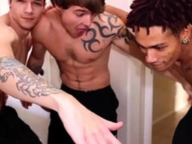 Str8 stud fucks his first guy. nerves are high!