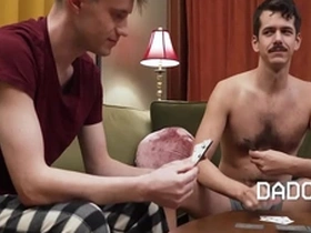 Playing strip poker with stepson