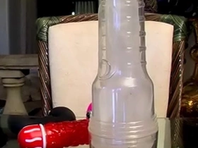 Naughty twink micah andrews uses dildo and fleshlight solo