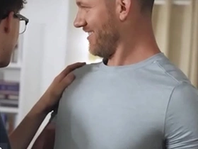 Troye dean goes to daniel's room after getting his asshole fucked by caden in the other room - men