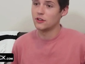 Innocent teen boy gets his perfect round butt spanked for his bad grades by his strict stepfather