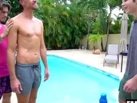 Young twink visits his gay step uncles