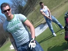 Gaywire - two hot european studs breeding outdoors, no shame