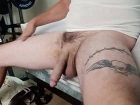 Jerking my huge cock to cum august 2021 update