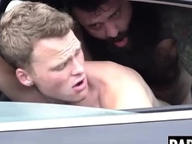 Step daddy fucks his young stepson in the car - markus kage and brent north