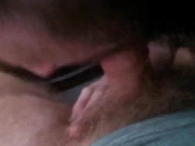 Stepdad getting blowjob in hardware store parking lot
