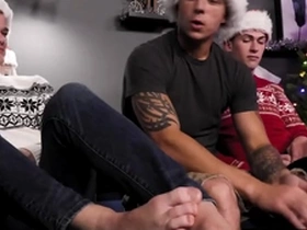 Gay boy fucks bf & his stepbrother in threesome