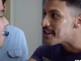 Latino gay boy fucked rough by step cousins