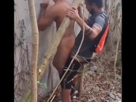 Sexo no mato com moleque favelado