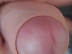 Sitting on a bench in public slapping my balls until i couldn't take it any more then i jerked off and shot cum on my dick